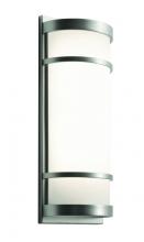AFX Lighting, Inc. BRS071814LAJUDSN - Brio LED Sconce - Satin Nickel Finish - White Acrylic Shade