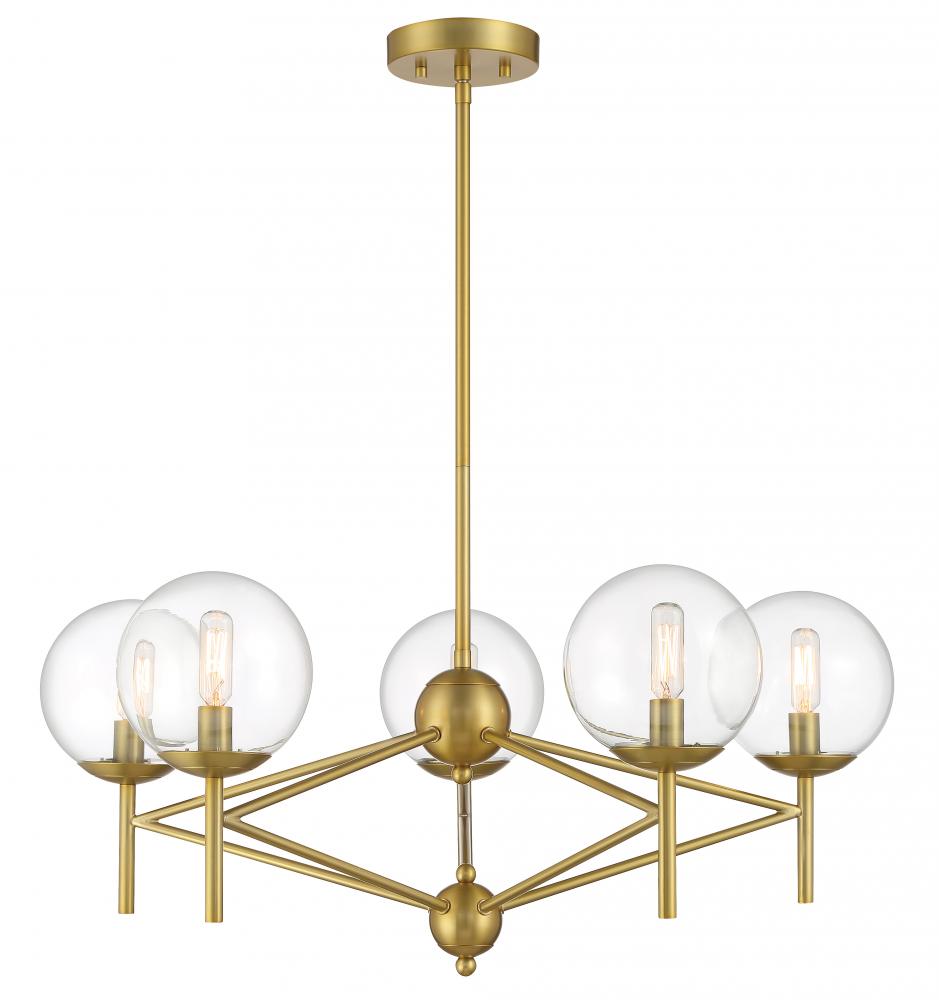 Auresa - 5 Light Pendant Fixture in Metal