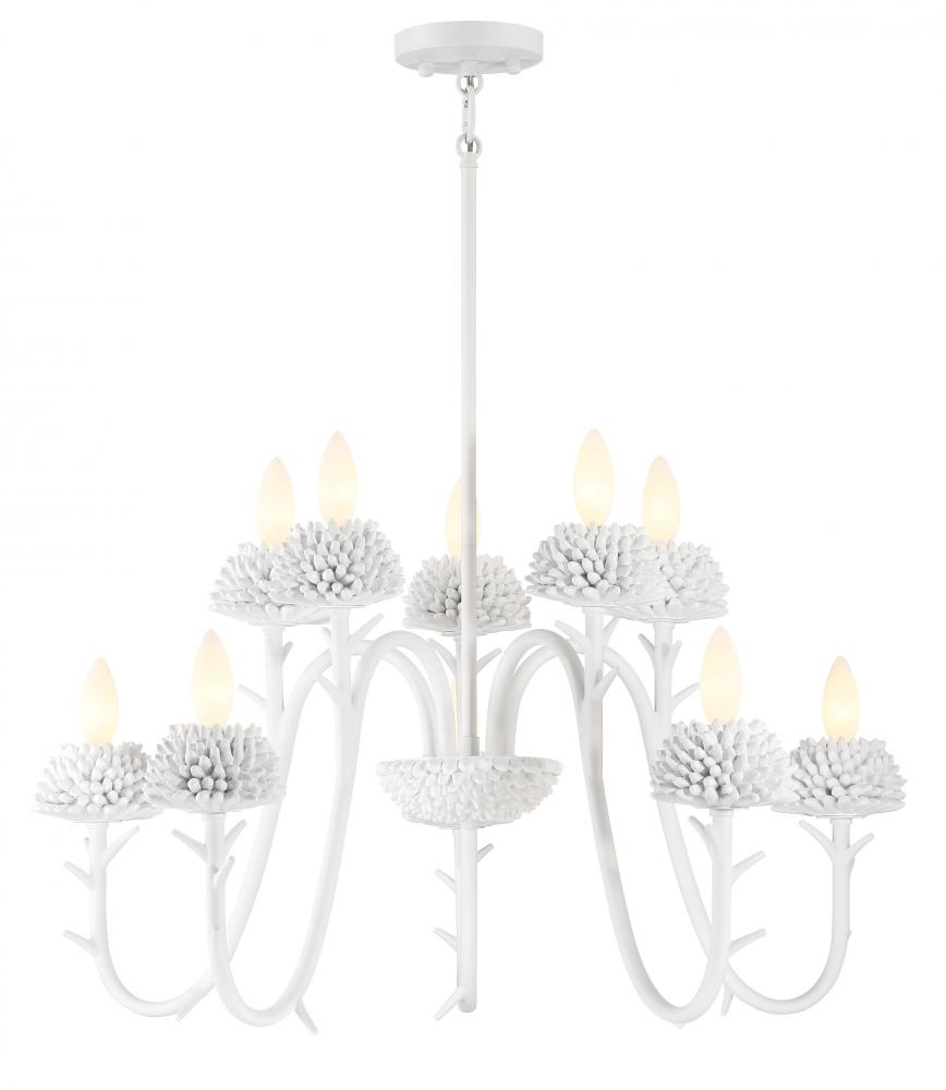 North Fork by Robin Baron - 10 Light, Two Tier Chandelier