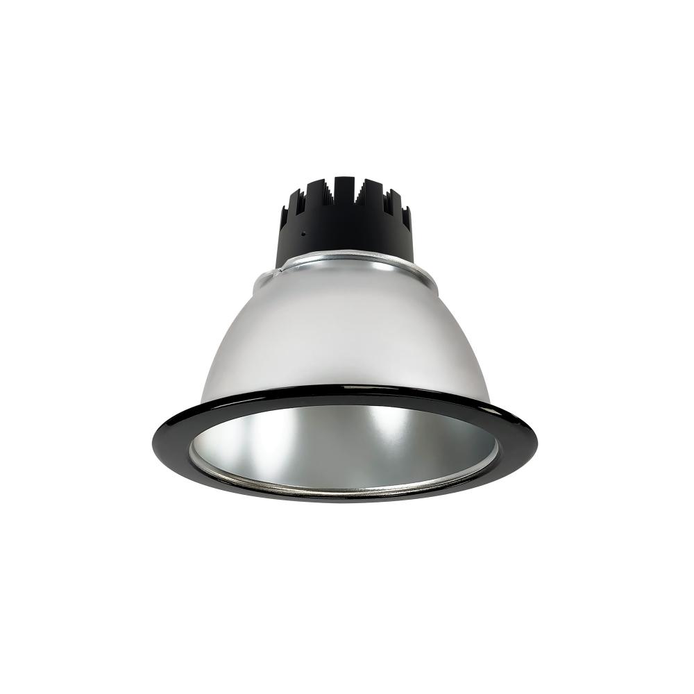 6" Sapphire III Round Open Reflector, 1500lm, 3500K, Flood Optic, Diffused Clear Reflector/Black