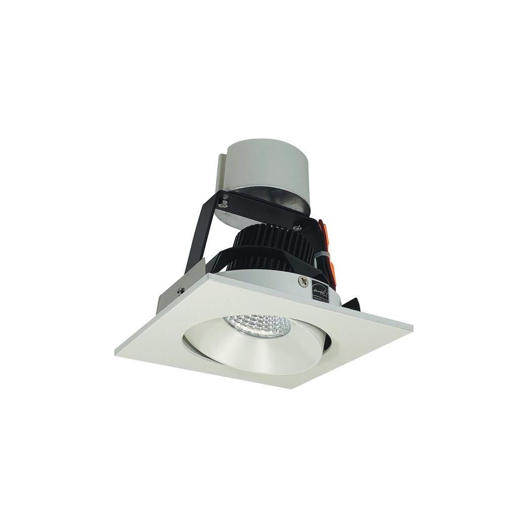 4" Iolite LED Square Adjustable Cone Retrofit, 1000lm / 12W, 4000K, White Reflector / White