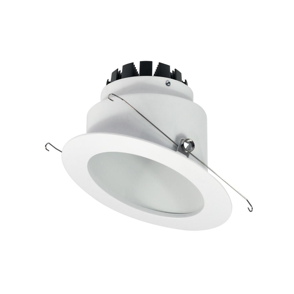 6" Marquise III Round Slope Reflector, 1200lm, 2700K, Spot Optic, White Reflector/White Flange
