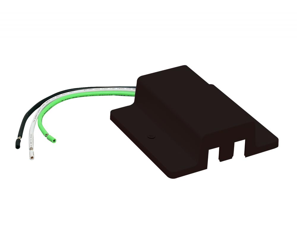 Floating Canopy Feed for One-Circuit Track, Bronze Finish