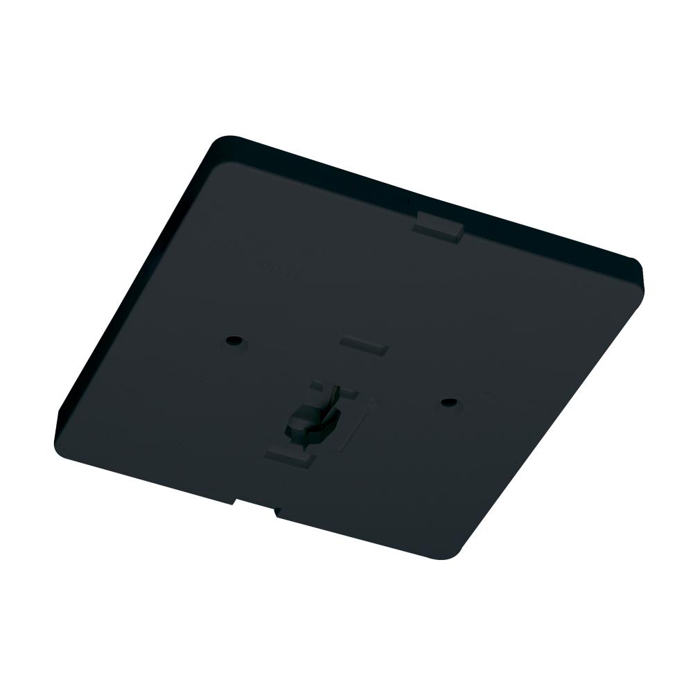 Square Monopoint Canopy for Low Voltage Track Head, Black Finish