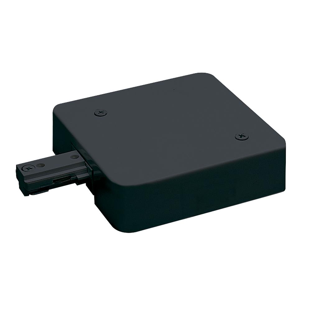 Live End Feed w/ Current Limiter, 0.5 Amps, Two-Circuit Track, Black Finish