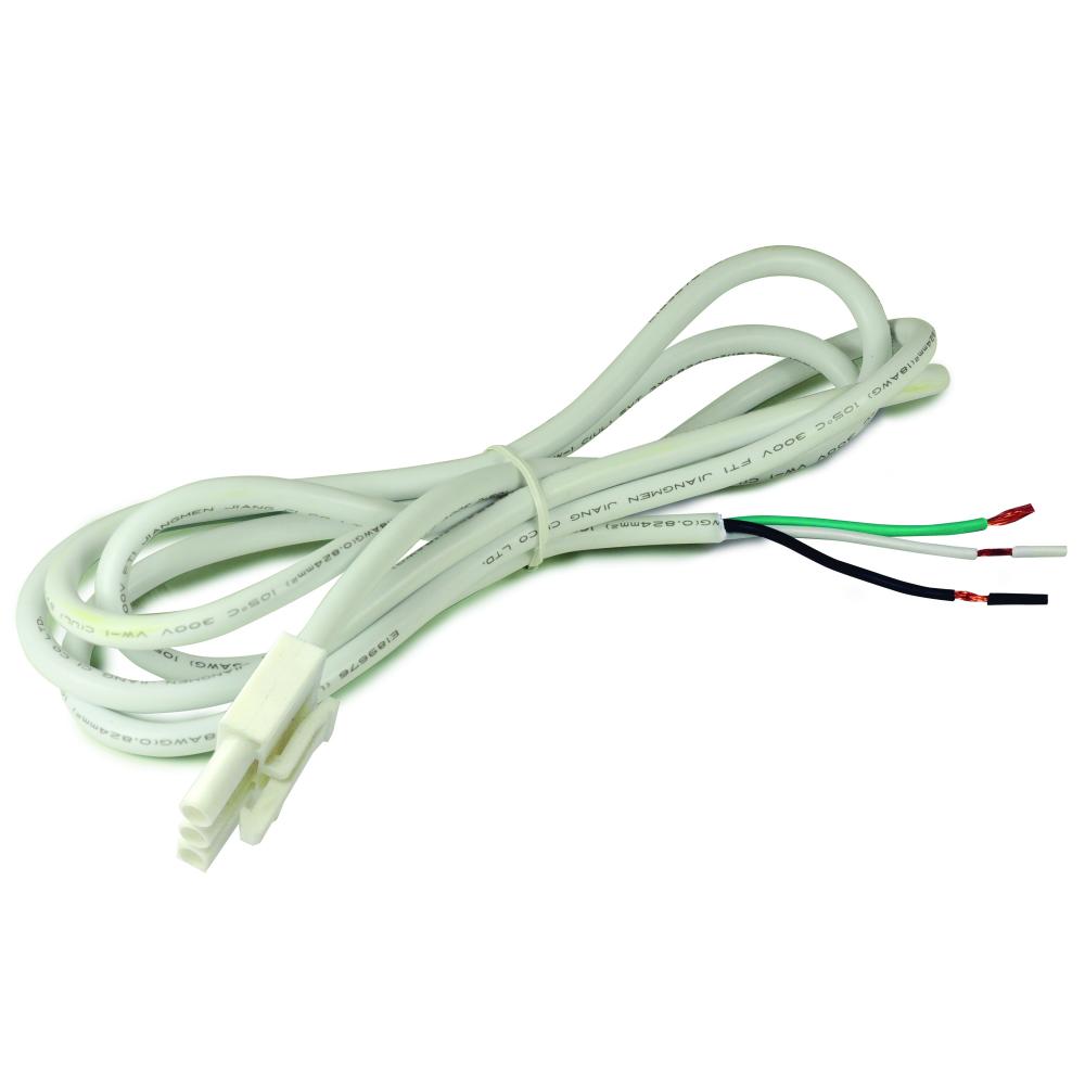72" Hardwire Power Cord for NUD-88 & NUDTW-88, White Finish