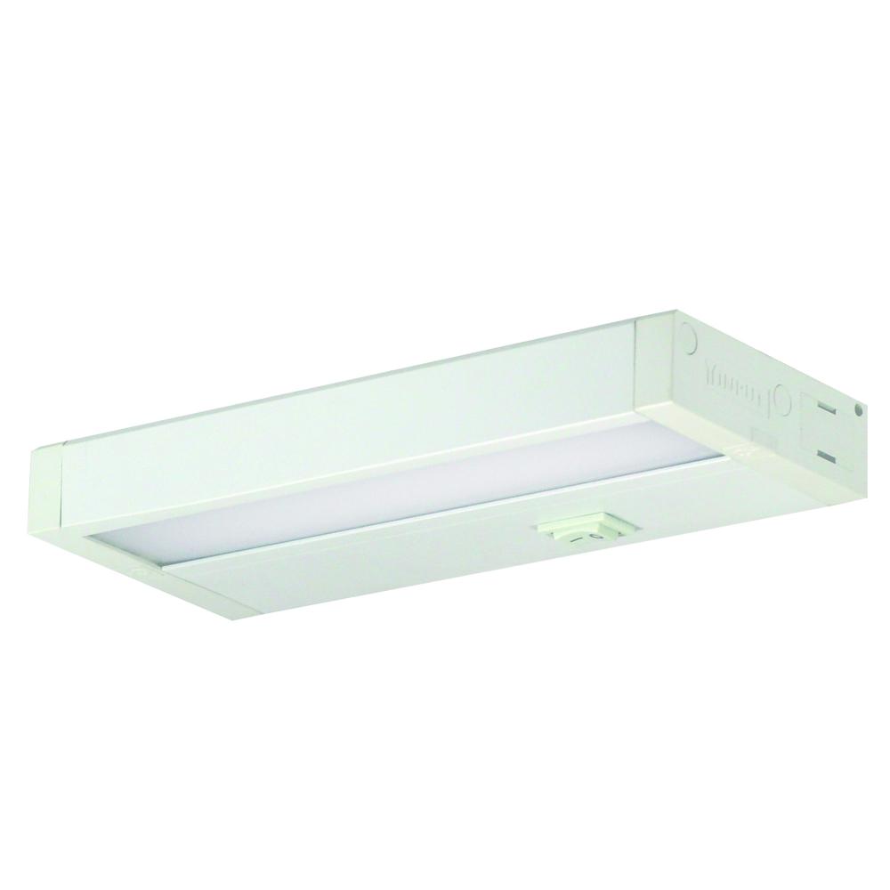 8" LEDUR Under Cabinet with Dedicated CCT (2700K), 360lm/ft, 4.5W, White Finish