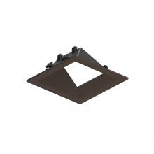 Nora NAPF-3SWWBZ - 3" Apollo Square Flanged Wall Wash Trim, Bronze Finish