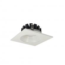 Nora NRM3-43L130FWW - 4" Marquise III Square Open Reflector, 900lm, 3000K, Flood Optic, White Reflector/White Flange