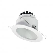 Nora NRM3-6S1L227SW - 6" Marquise III Round Slope Reflector, 1200lm, 2700K, Spot Optic, White Reflector/White Flange
