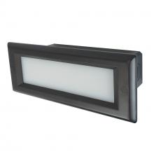 Nora NSW-842/SCBZ - Brick Die-Cast LED Step Light w/ Frosted Lens Face Plate, Selectable CCT, Bronze Finish
