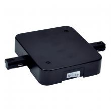 Nora NT-2358B/12A - In-Line Feed with Circuit Breaker, Two-Circuit Track, 12 Amps, Black Finish