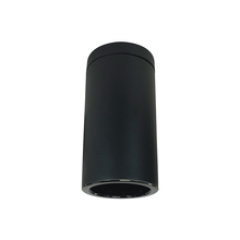 Nora NYLS3-6S1L635FC12BBB - 6" Sapphire III Surface Mount Black Cylinder, Black Reflector/Black Flange, 120-277; 0-10V