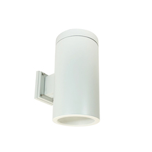 Nora NYLS3-6W1L335FP01WWW - 6" Sapphire III Wall Mount White Cylinder, Matte Powder White Reflector/Matte Powder White