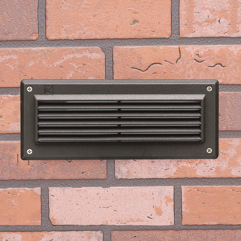 Louvered Brick Light 3000K LED Textured Architectural Bronze