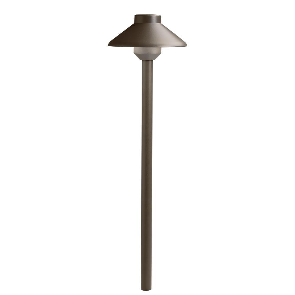 Short Stepped Dome 2700K LED Path Light Textured Architectural Bronze