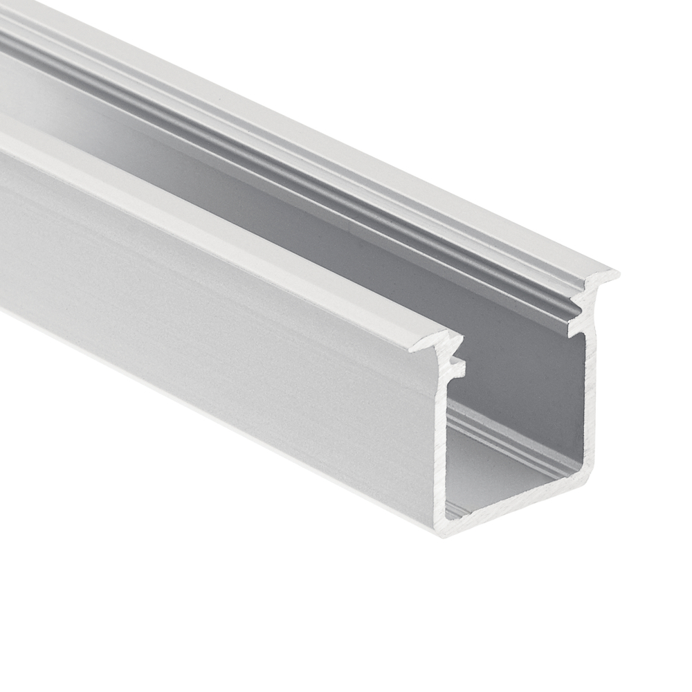 TE Standard Series Deep Well Recessed Channel Silver