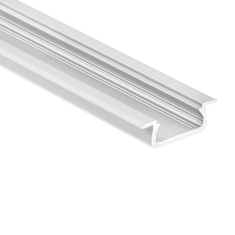 TE Standard Series Shallow Well Recessed Channel Silver