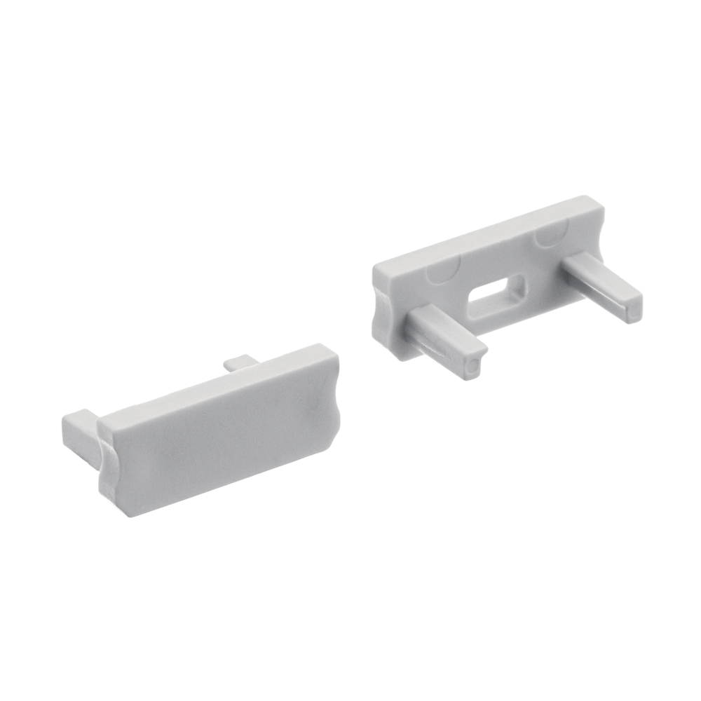 TE Standard Series Shallow Well SF End Caps Silver