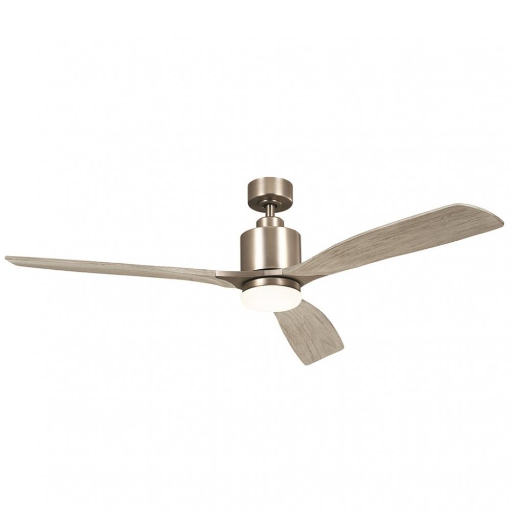 60" Ridley II 3 Blade Indoor Ceiling Fan with Etched Cased Opal Glass