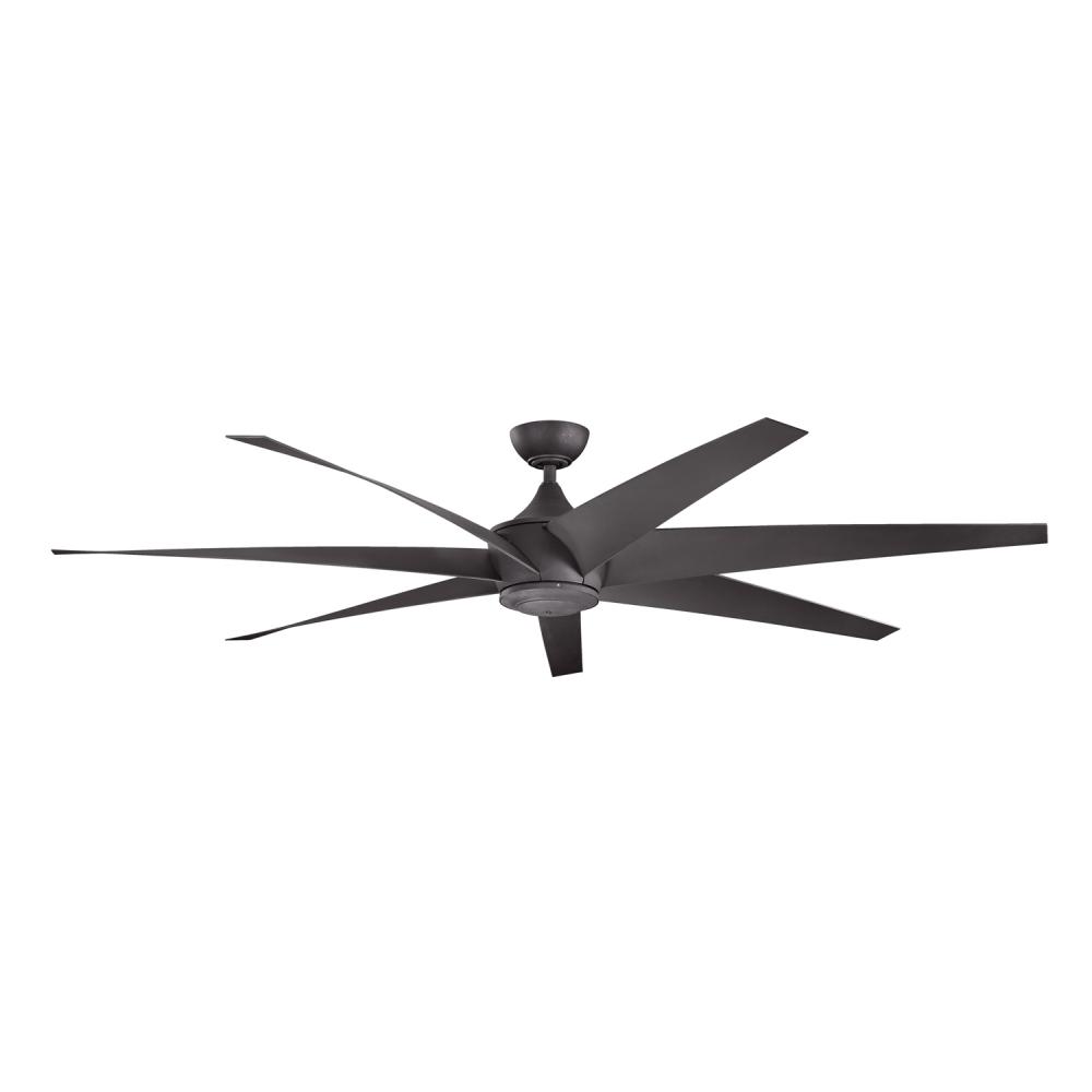 Lehr 80" Fan Distressed Black