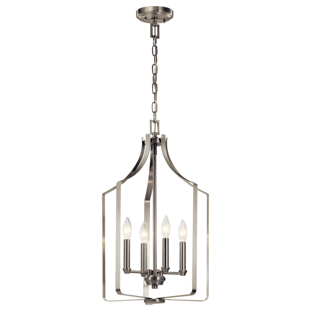 Morrigan 15" 4 Light Mini Chandelier Brushed Nickel
