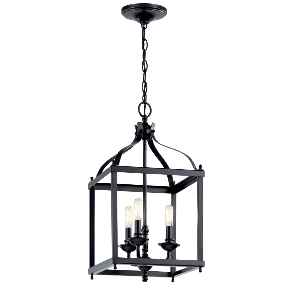 Larkin 22.25" 3 Light Pendant in Black