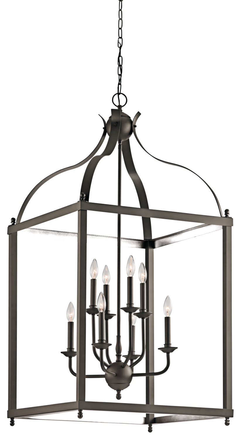 Larkin 47.75" 8 Light Pendant in Olde Bronze