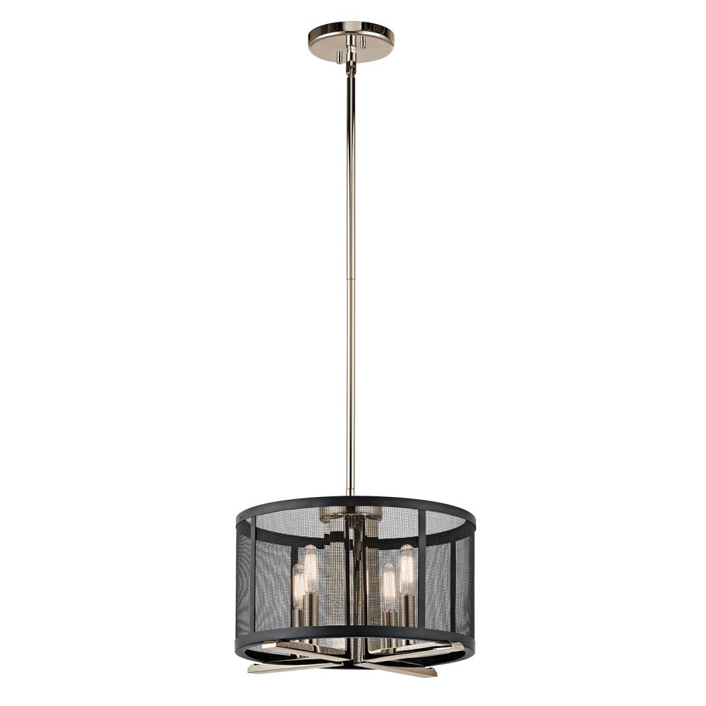 Titus 4 Light Convertible Pendant Polished Nickel