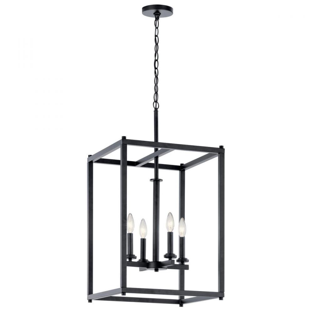 Crosby 4 Light Foyer Pendant Black