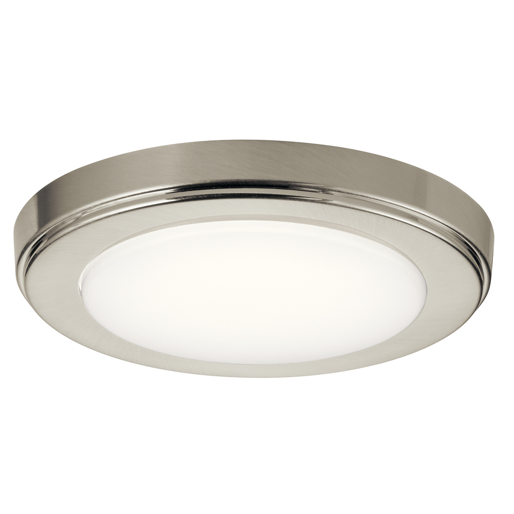 Zeo 3000K LED 7" Round Flush Mount Brushed Nickel