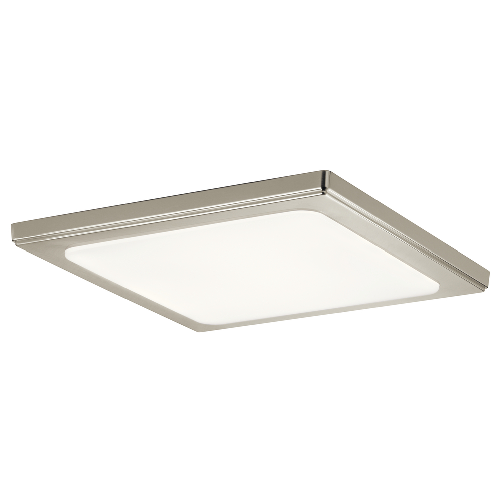 Zeo 3000K LED 13" Square Flush Mount Brushed Nickel