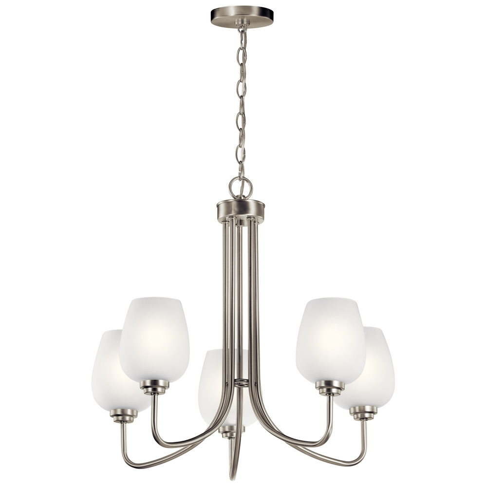 Valserrano 24.25" 5 Light Chandelier Brushed Nickel
