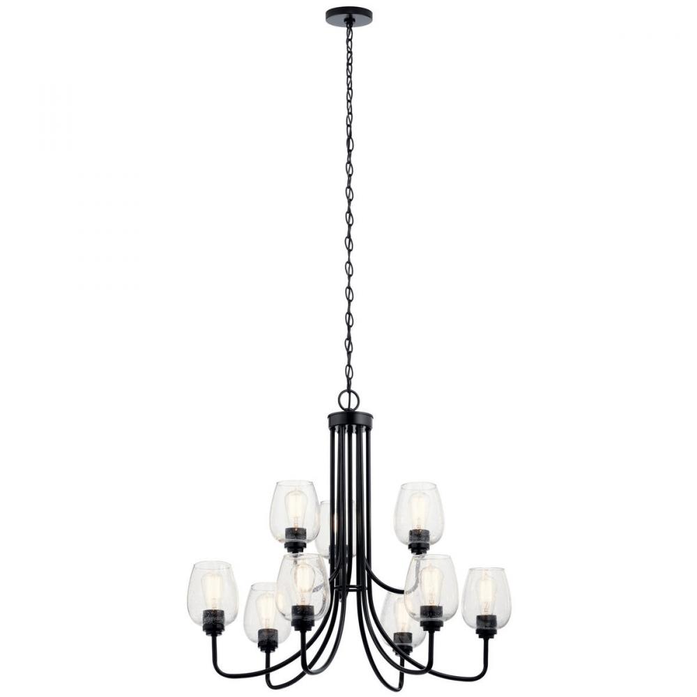 Valserrano 9 Light Chandelier Black