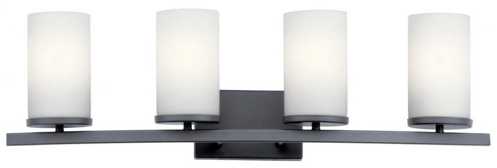 Crosby 4 Light Vanity Light Black
