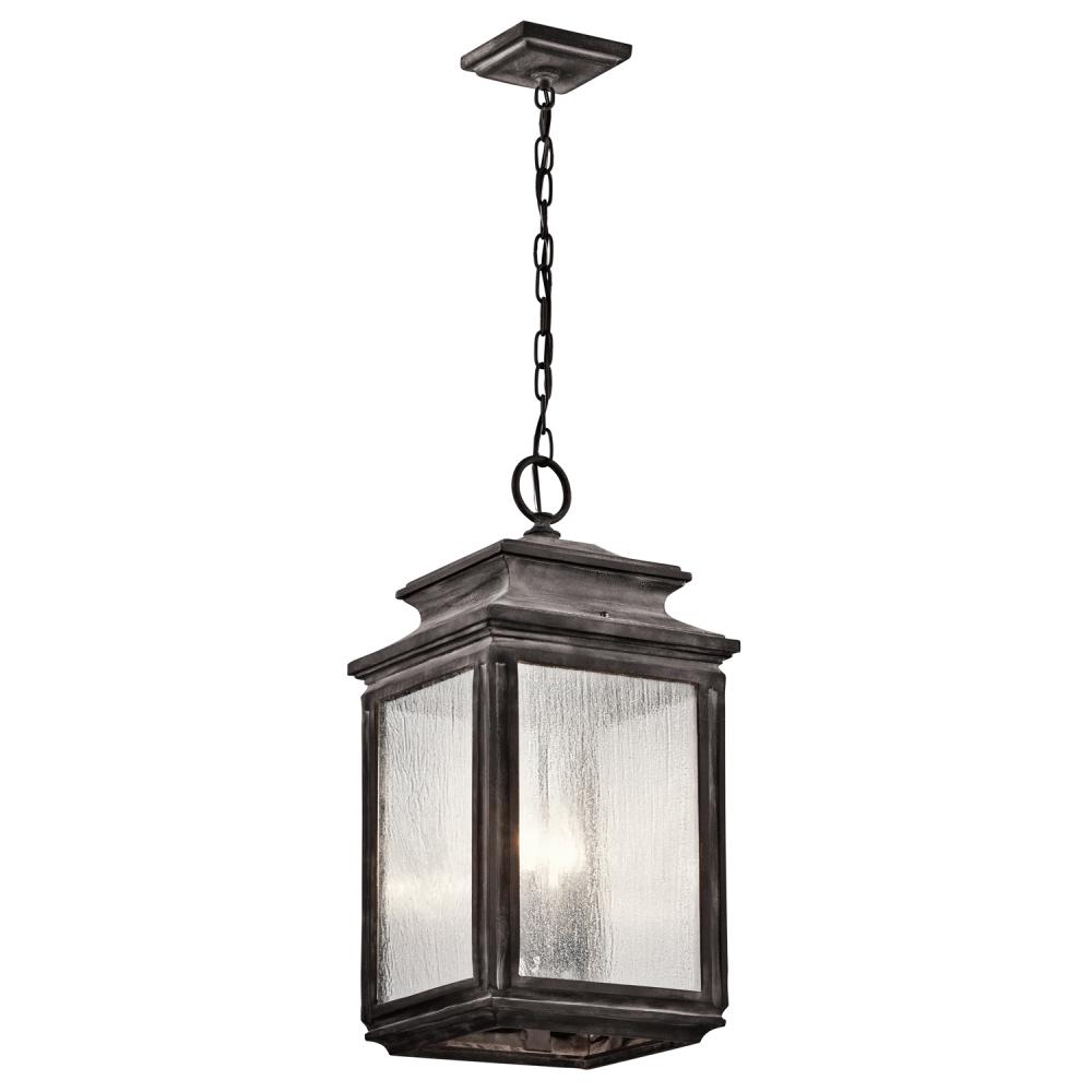 Wiscombe Park 4 Light Pendant Weathered Zinc