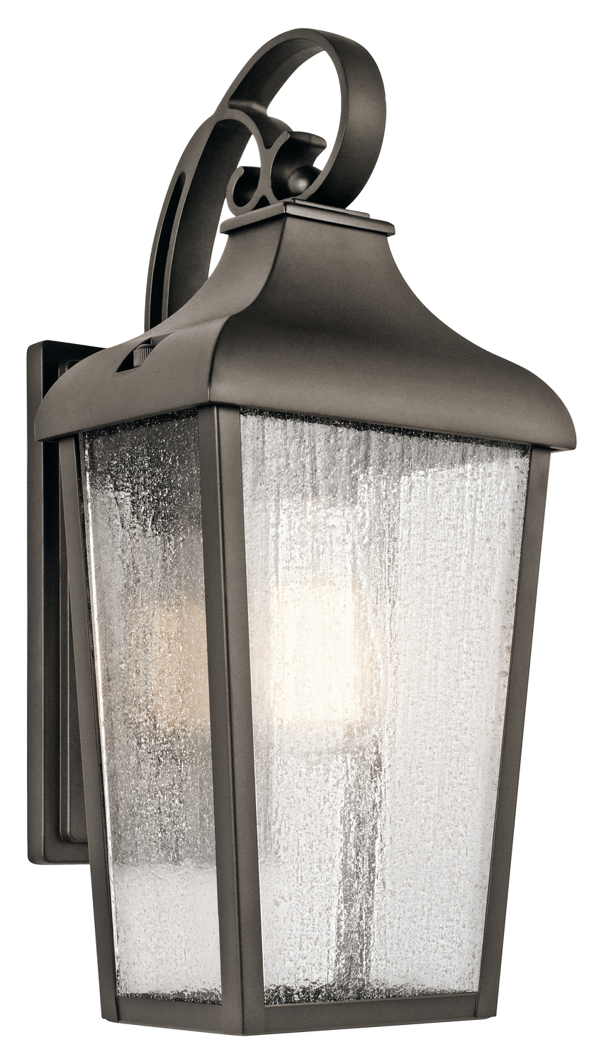Forestdale 14.75" 1 Light Outdoor Wall Light with Clear Seeded Glass in Olde Bronze