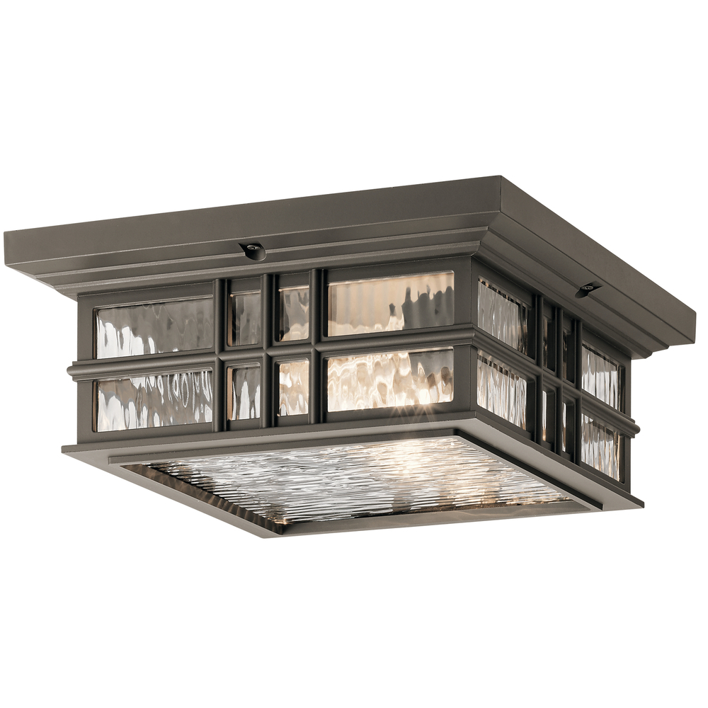 Beacon Square CLIMATES 2 Light Flush Mount Olde Bronze