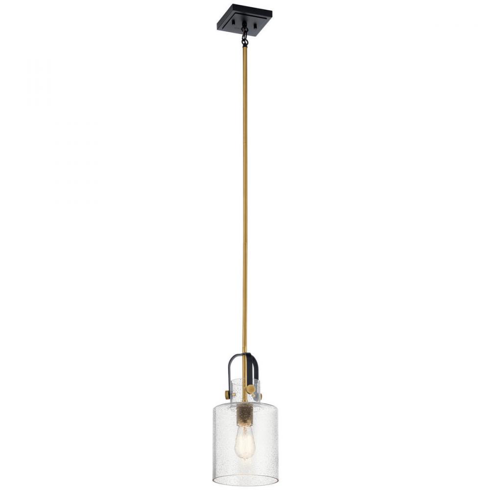 Kitner 7" 1 Light Pendant Natural Brass