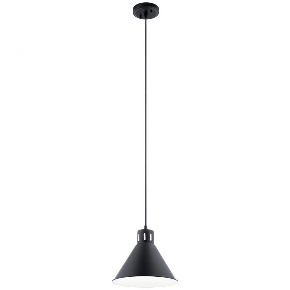 Zailey 9.5" 1 Light Pendant in Black