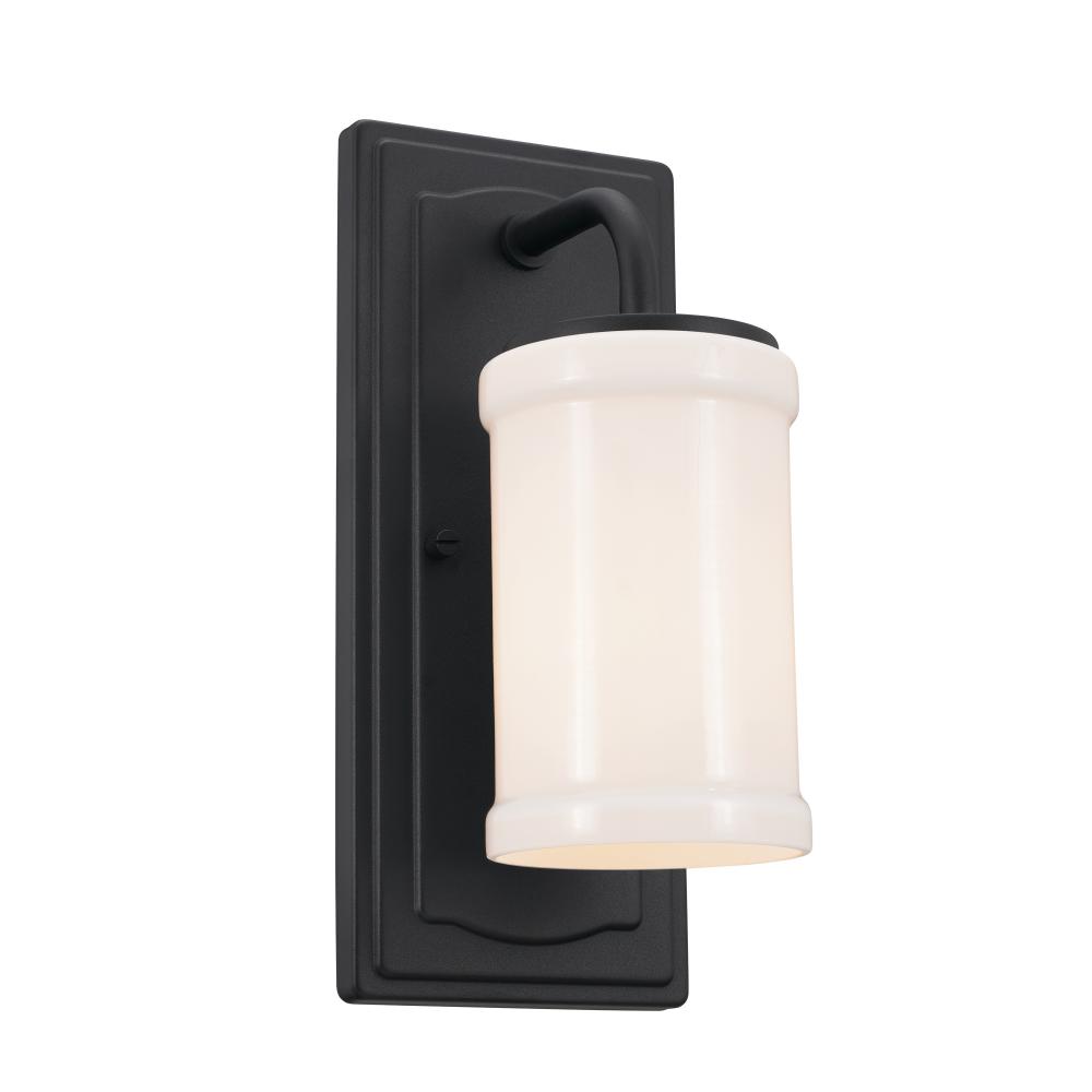 Vetivene 12" 1 Light Wall Sconce Textured Black