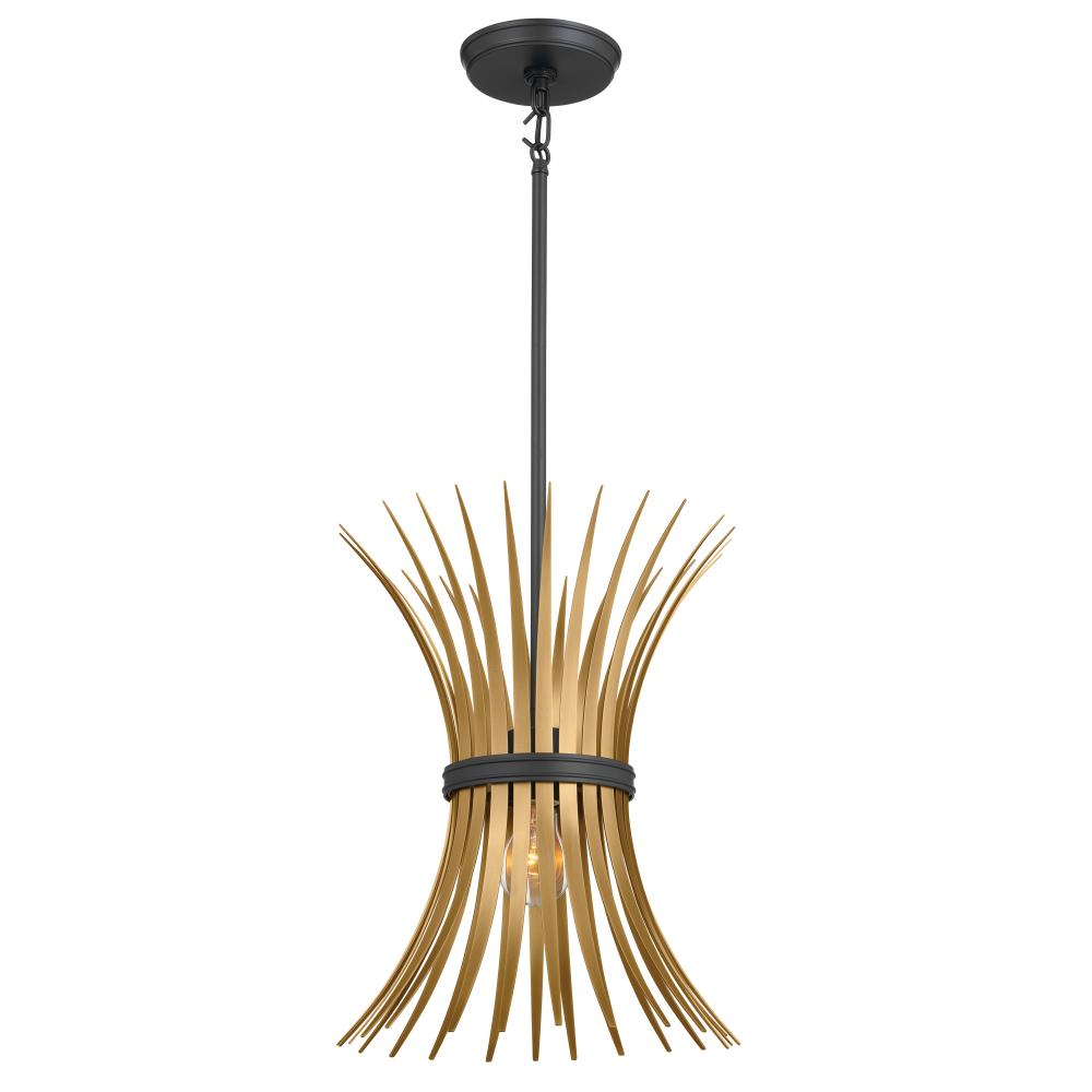 Felicity 12.5" 1 Light Pendant Black
