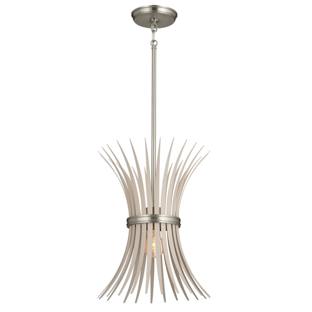 Felicity 12.5" 1 Light Pendant Brushed Nickel