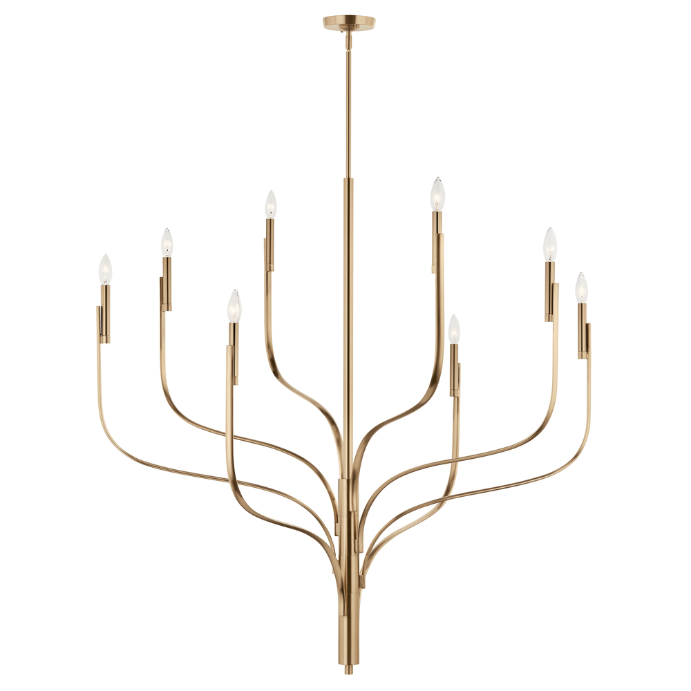 Livadia 47.75 Inch 8 Light Chandelier in Champagne Bronze