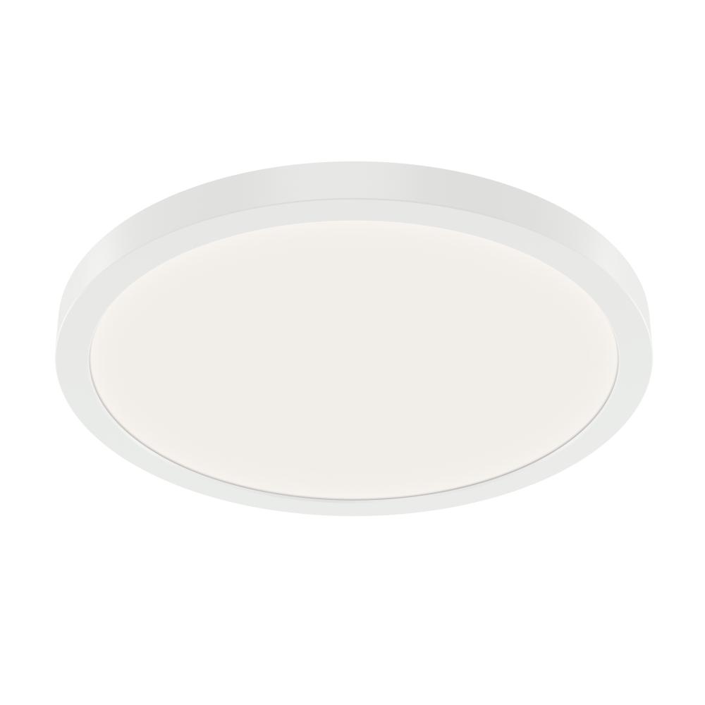 Ara 11" Round LED Flush mount in White