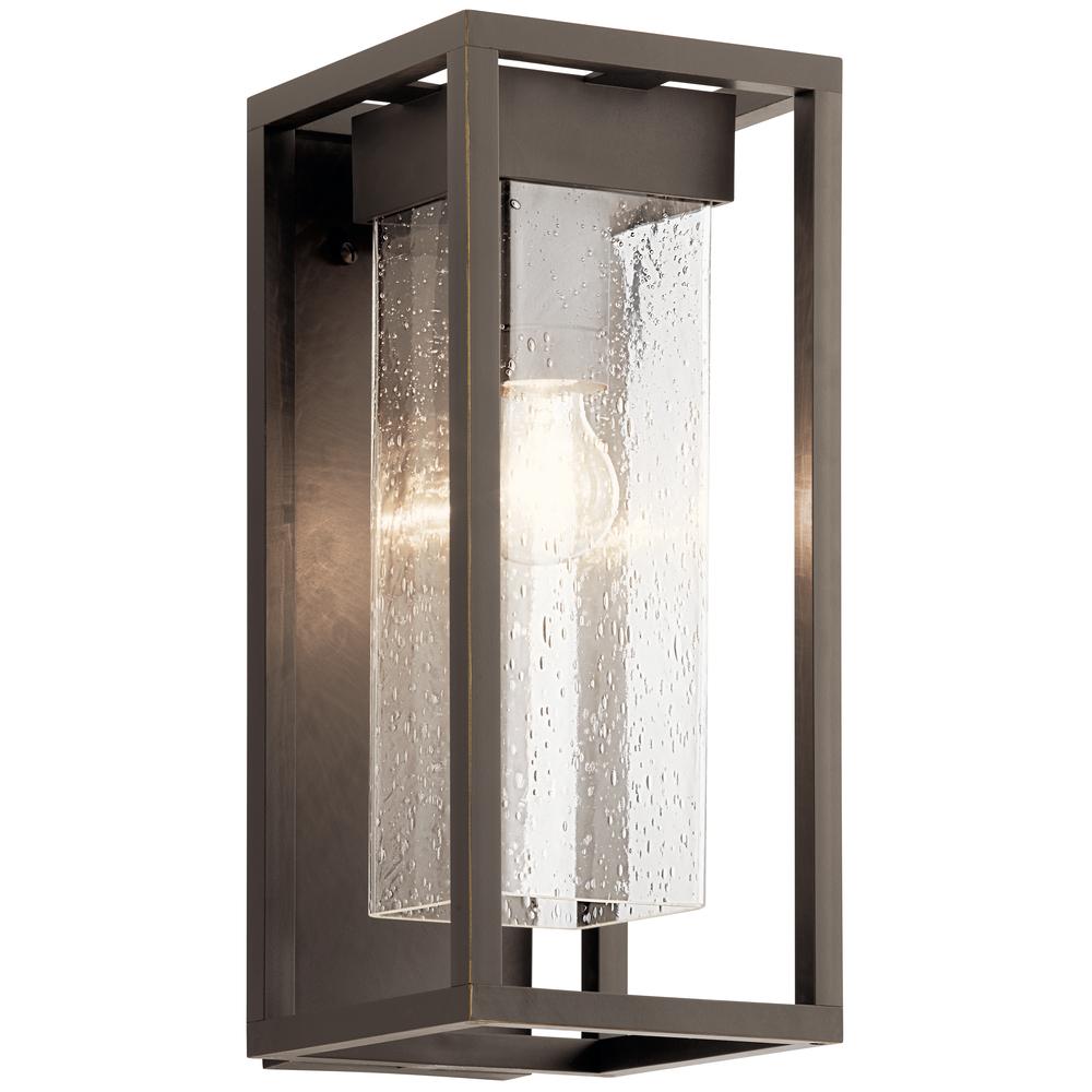 Mercer 16 inch 1 Light Outdoor Wall Light with Clear Seeded Glass in Olde Bronze