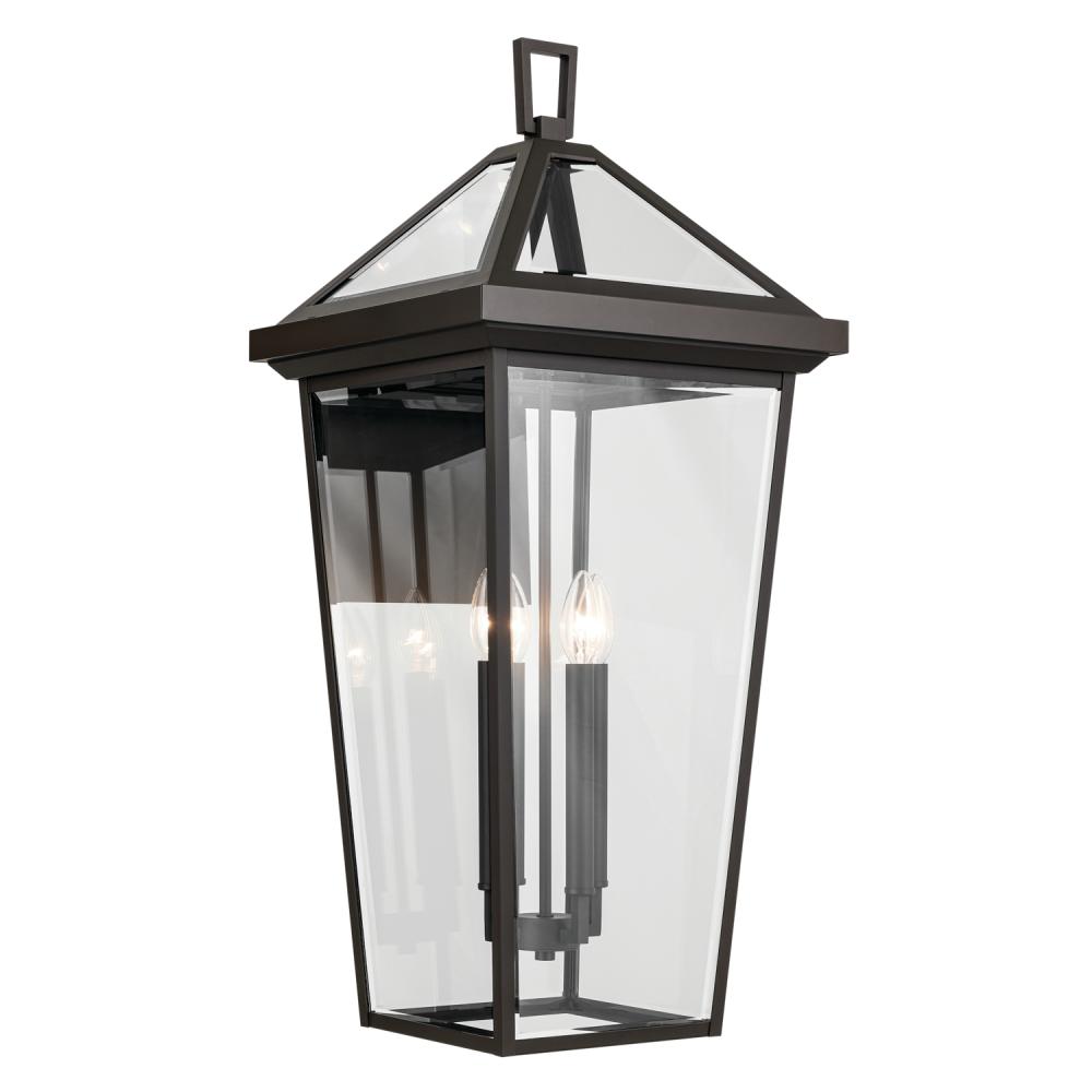 Regence 30.25 inch 4 Light Outdoor Wall Light with Clear Glass in Olde Bronze