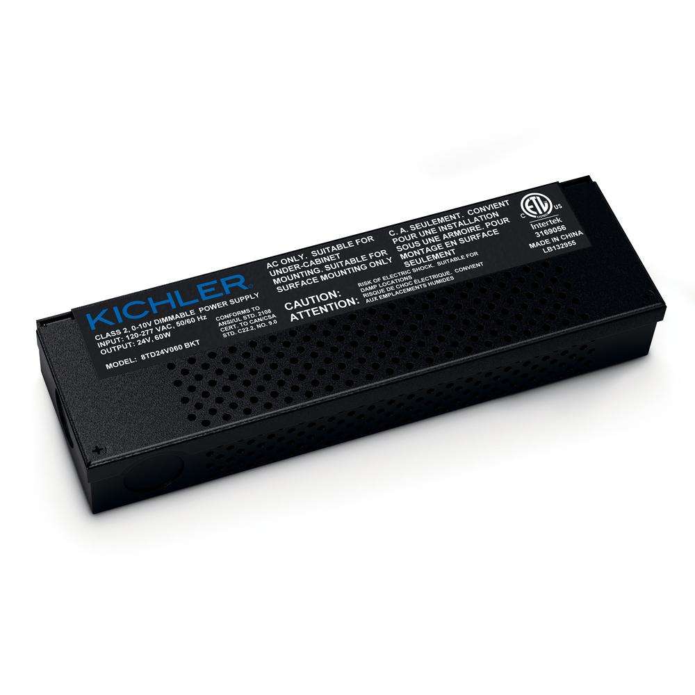 8TD 60W 24V 0-10V Dimmable LED Driver Black