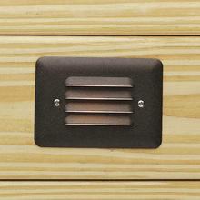 Kichler 15782AZT30R - 3000K Louvered LED Mini Step Light in Textured Architectural Bronze