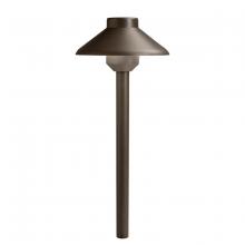 Kichler 15820AZT - Stepped Dome 12V 3000K Path Light Textured Architectural Bronze